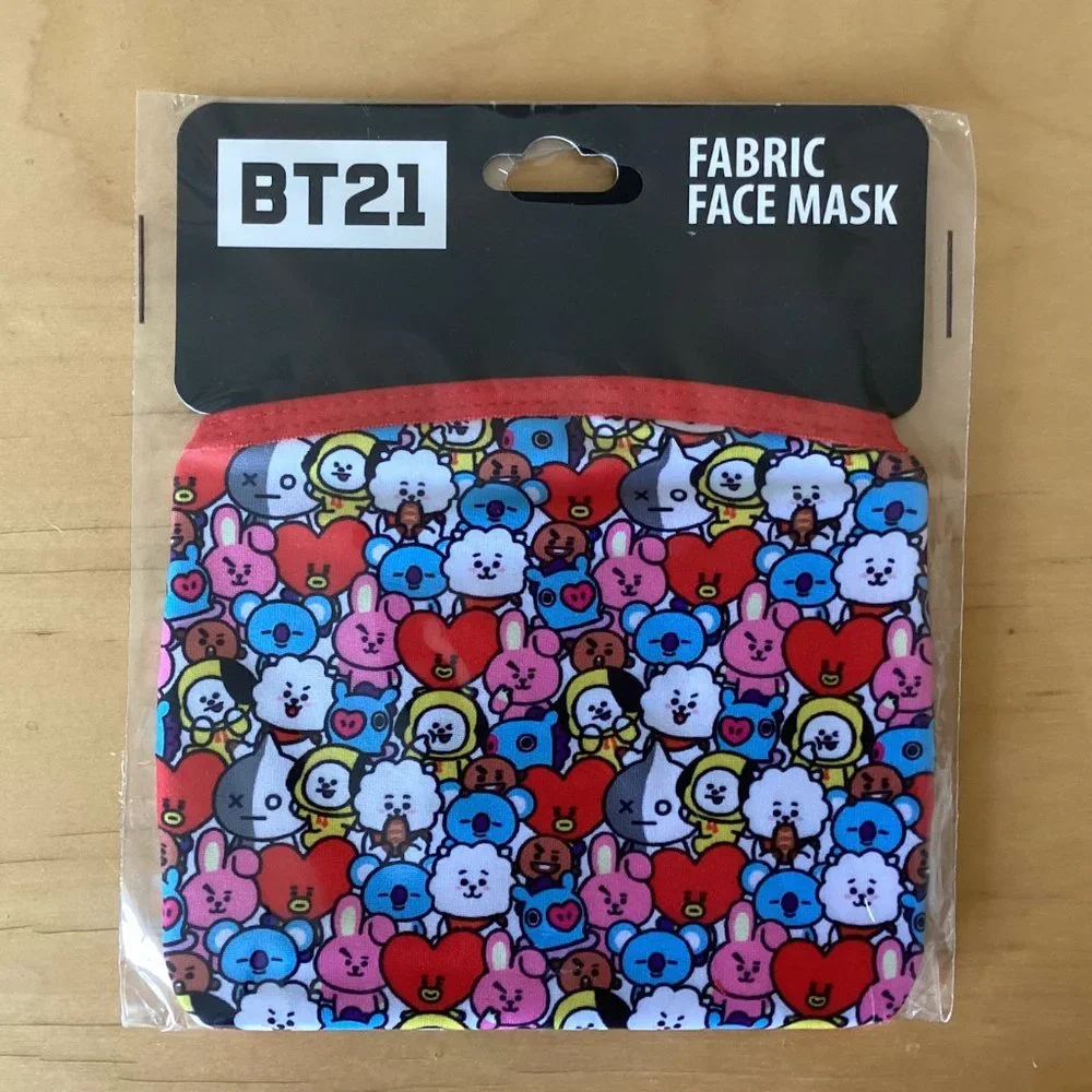Unopened BT21 Reusable Face Mask